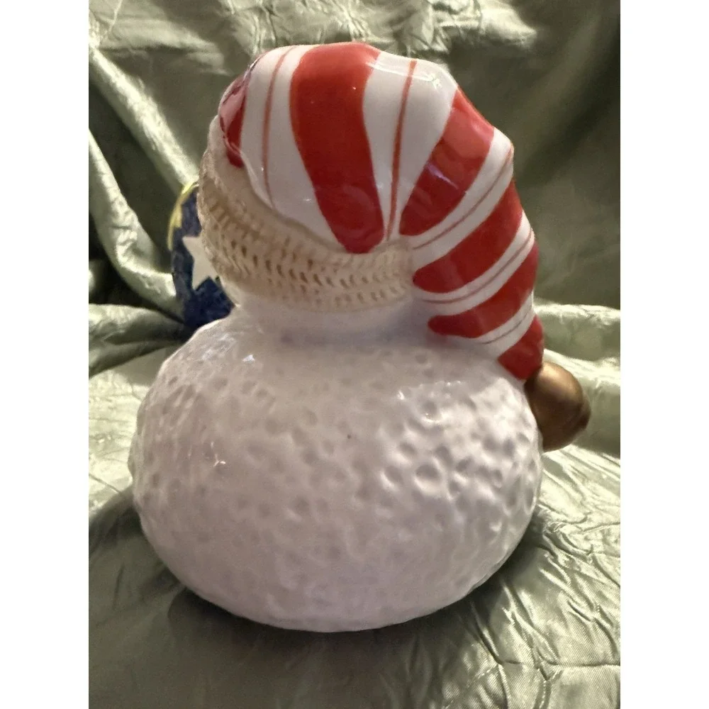 Vintage Epoch by Noritake Mr.Snowman 12 inch Ceramic Cookie Jar